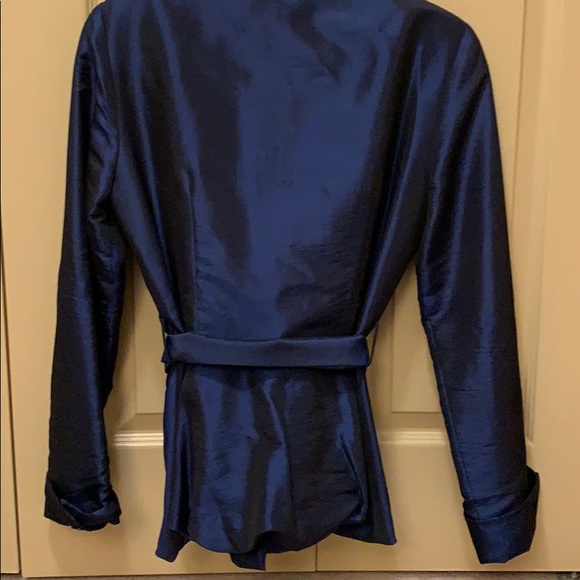 Joseph Ribkoff Navy Blue Button Down Blouse - Picture 3 of 3